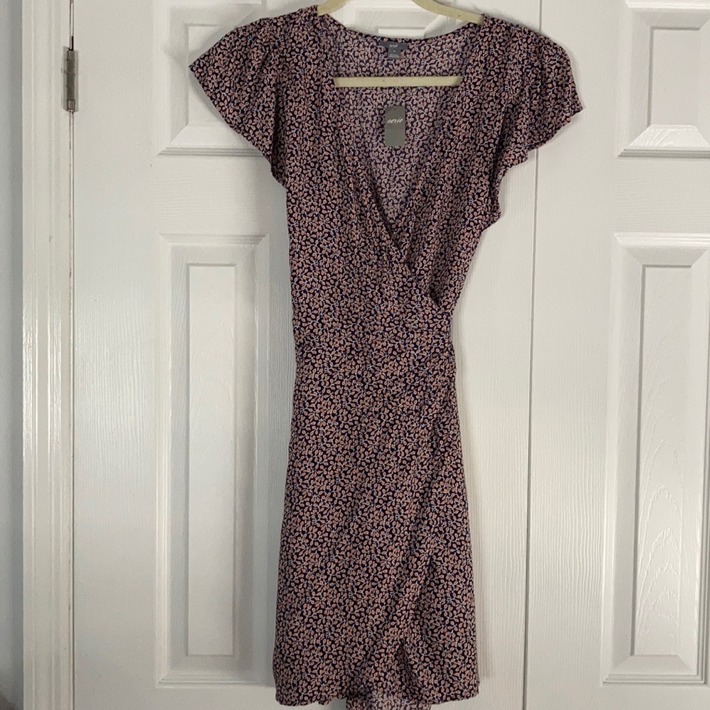 Aerie floral wrap dress